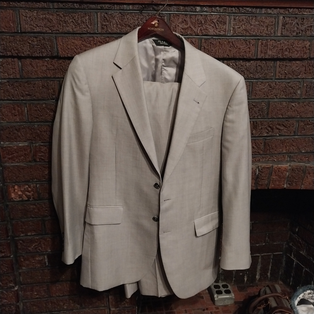 Silver Silk+Wool Suit